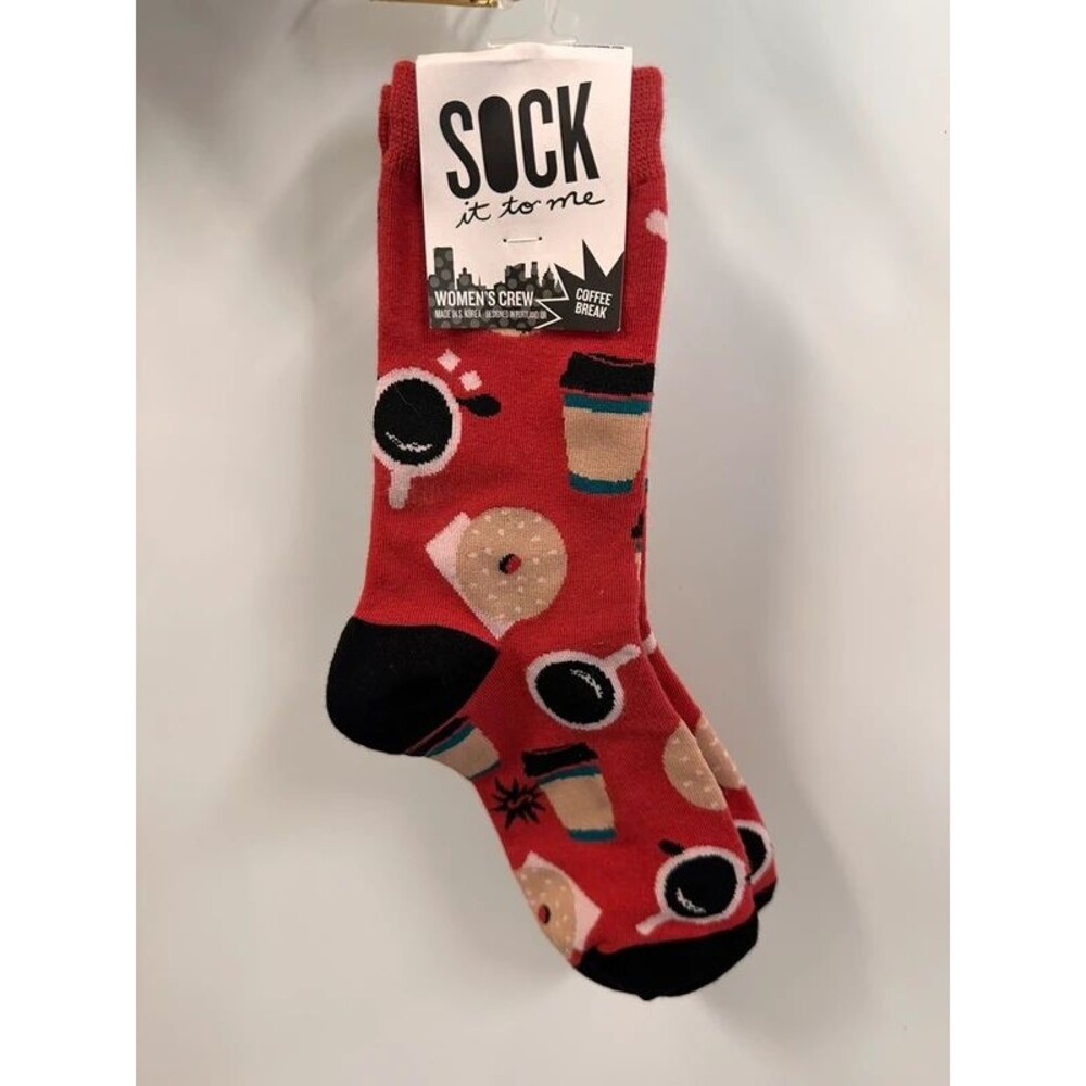 Sock It To Me Women’s Crew - Coffee Break with Donuts